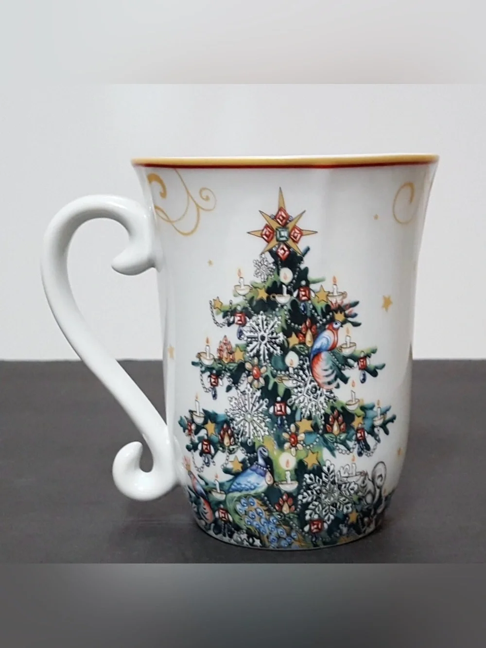 Williams Sonoma Twas the Night Before Christmas Stocking Cup Mug 14oz Porcelain